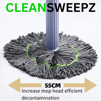 CleanSweepz Duo Microfibre Mop (360° Rotating Head)