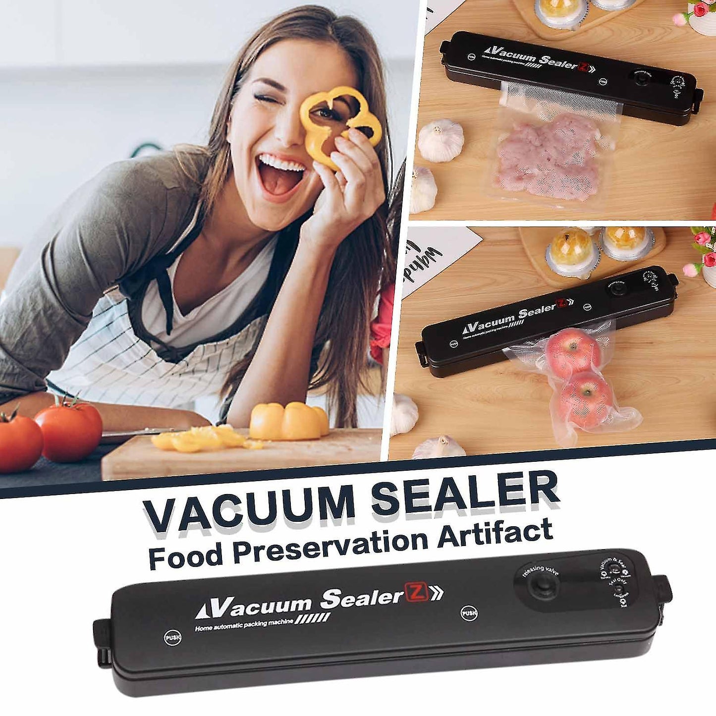 2-in-1 Smart Vacuum Sealer Machine ( 20 Free Vacuum Bags )