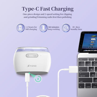 Trimora™ 3 in 1 Electric Nail Clipper & Polisher