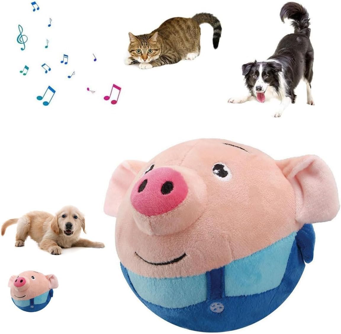 BouncyPig™ Smart Interactive Jumping Dog Toy (Rechargeable)