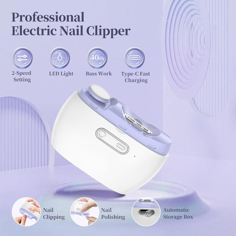 Trimora™ 3 in 1 Electric Nail Clipper & Polisher