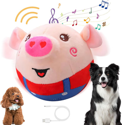 BouncyPig™ Smart Interactive Jumping Dog Toy (Rechargeable)