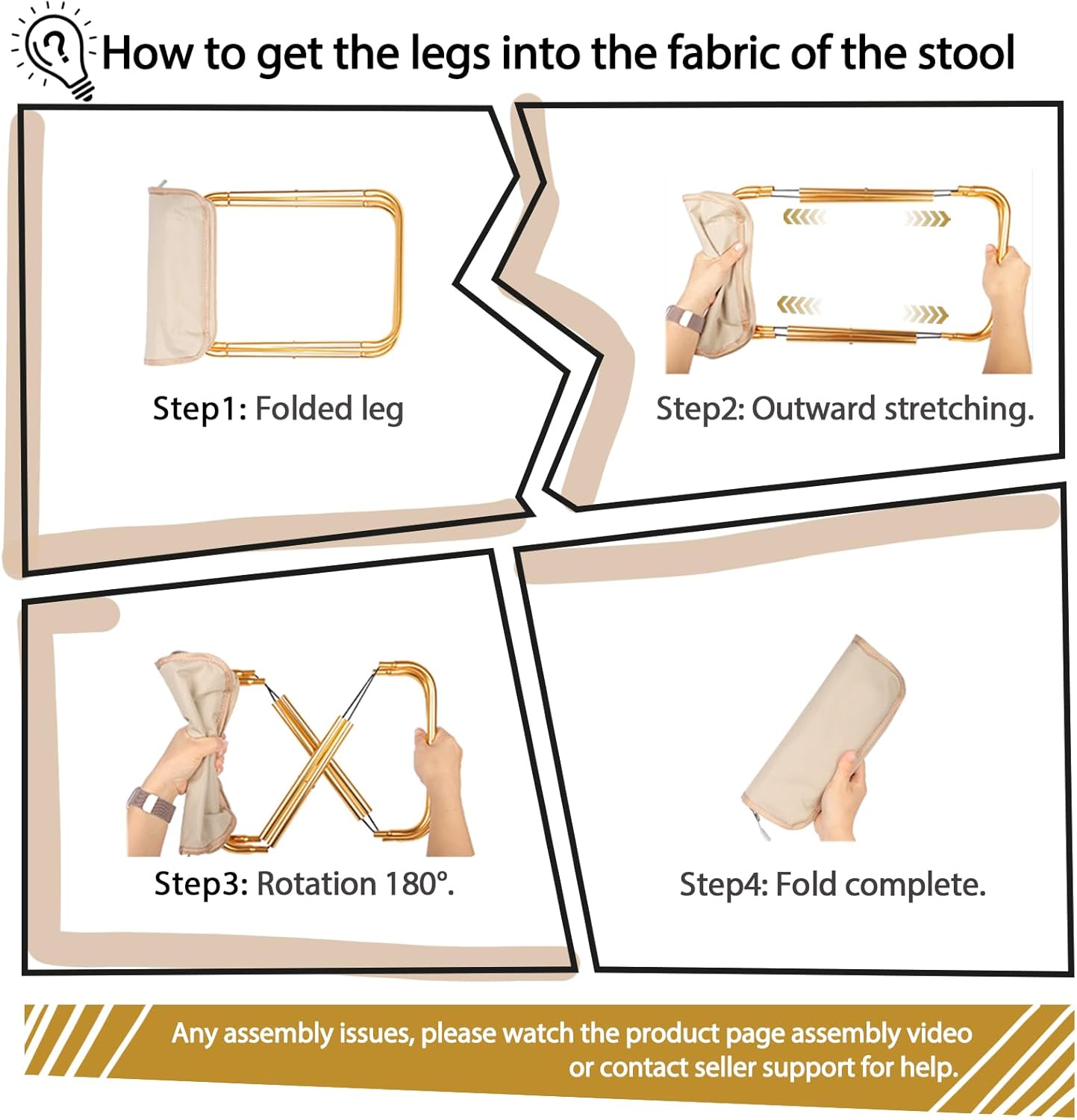 GoChair™ Foldable Travel Friendly Stool