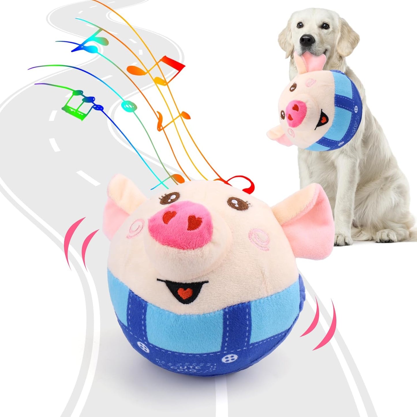 BouncyPig™ Smart Interactive Jumping Dog Toy (Rechargeable)