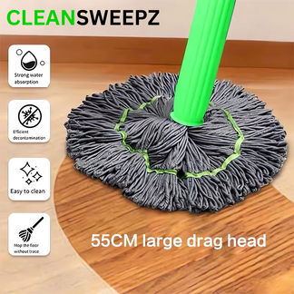 CleanSweepz Duo Microfibre Mop (360° Rotating Head)