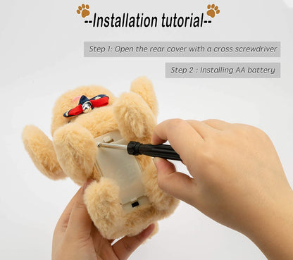 BarkyBoo™ - Walking, Barking Stuffed Puppy Dog Toy (Battery Operated)