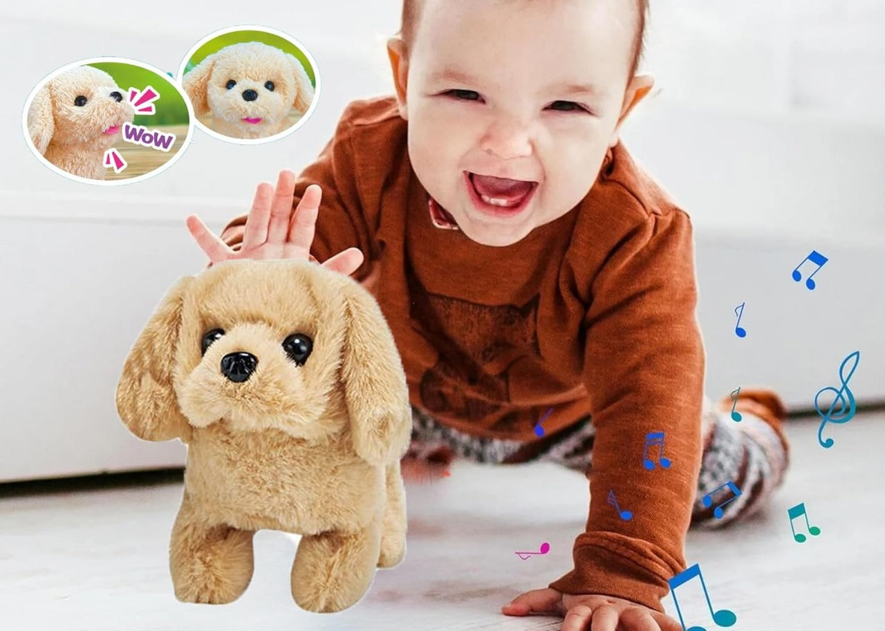 BarkyBoo™ - Walking, Barking Stuffed Puppy Dog Toy (Battery Operated)
