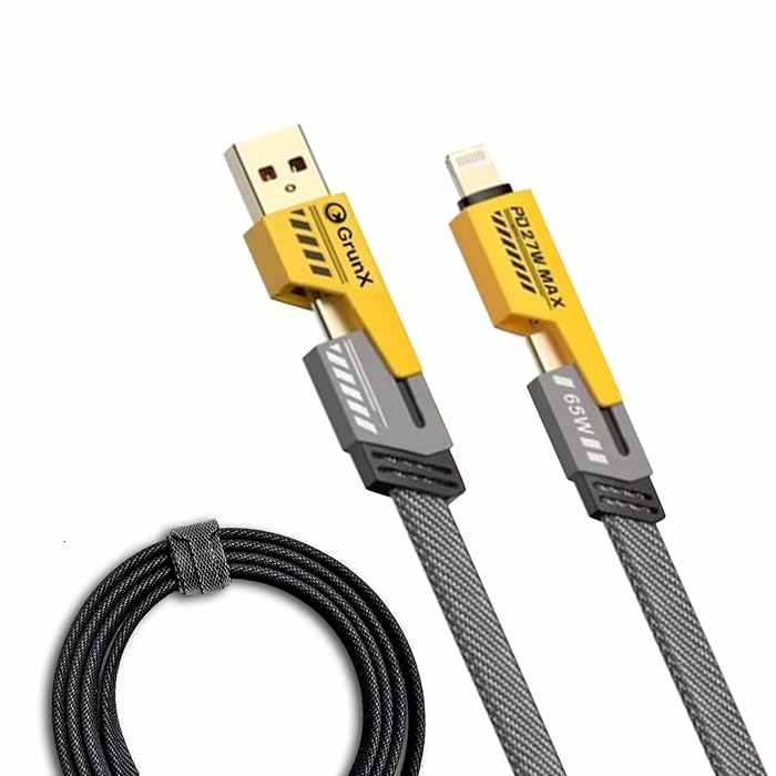 4 in 1 Charging USB Cable (6 Months Warrenty)