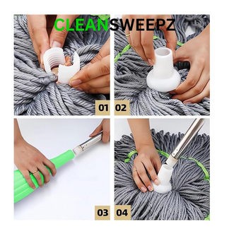 CleanSweepz Duo Microfibre Mop (360° Rotating Head)