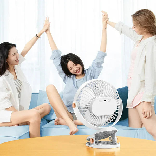 Rechargeable Portable Clip On Fan