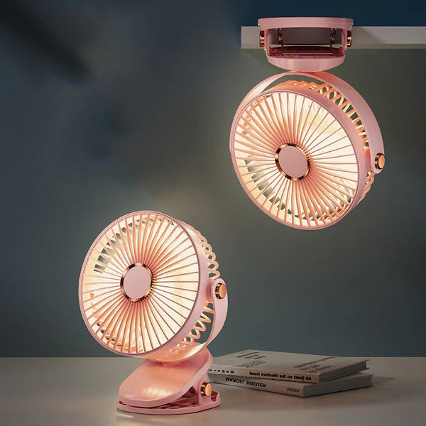 Rechargeable Portable Clip On Fan